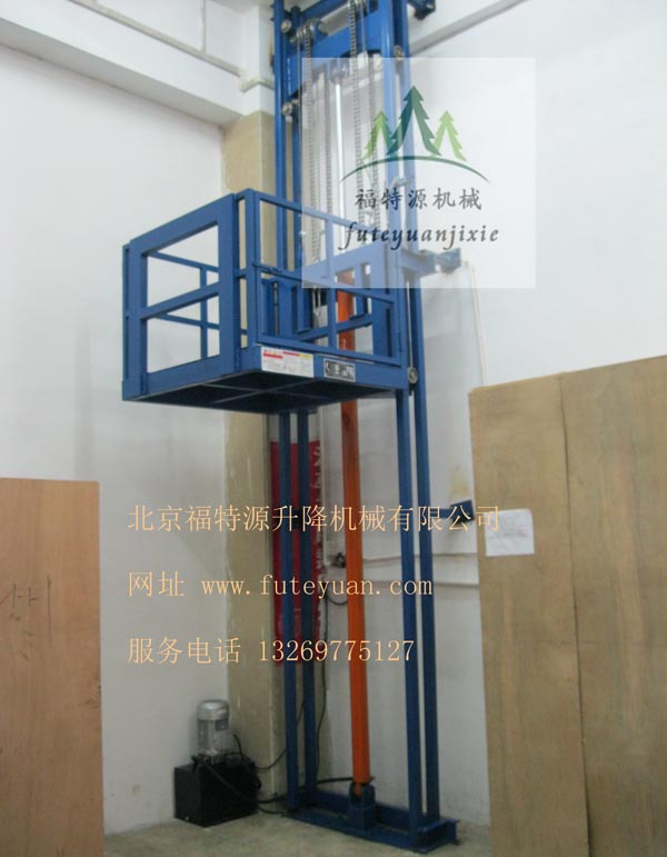 單軌單缸導(dǎo)軌式升降平臺